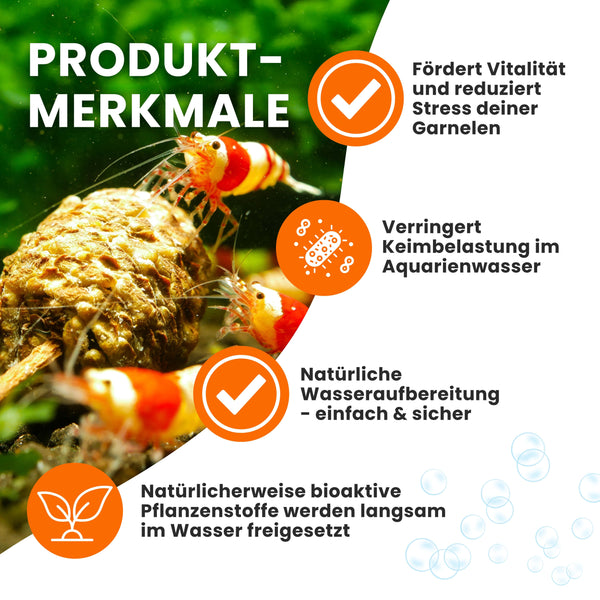 GARNELEN4YOU® Erlenzapfen | natürliche Wasseraufbereitung & Langzeitfuttermittel