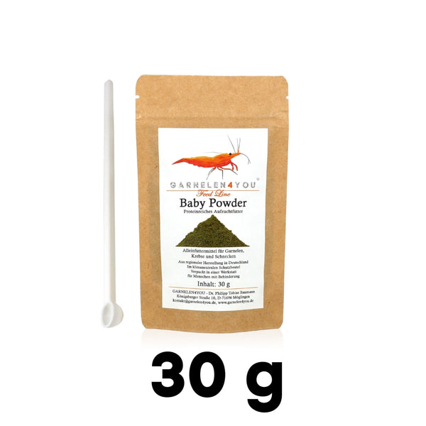 GARNELEN4YOU® Baby Powder | proteinreiches Aufzuchtfutter | Premium Staubfutter