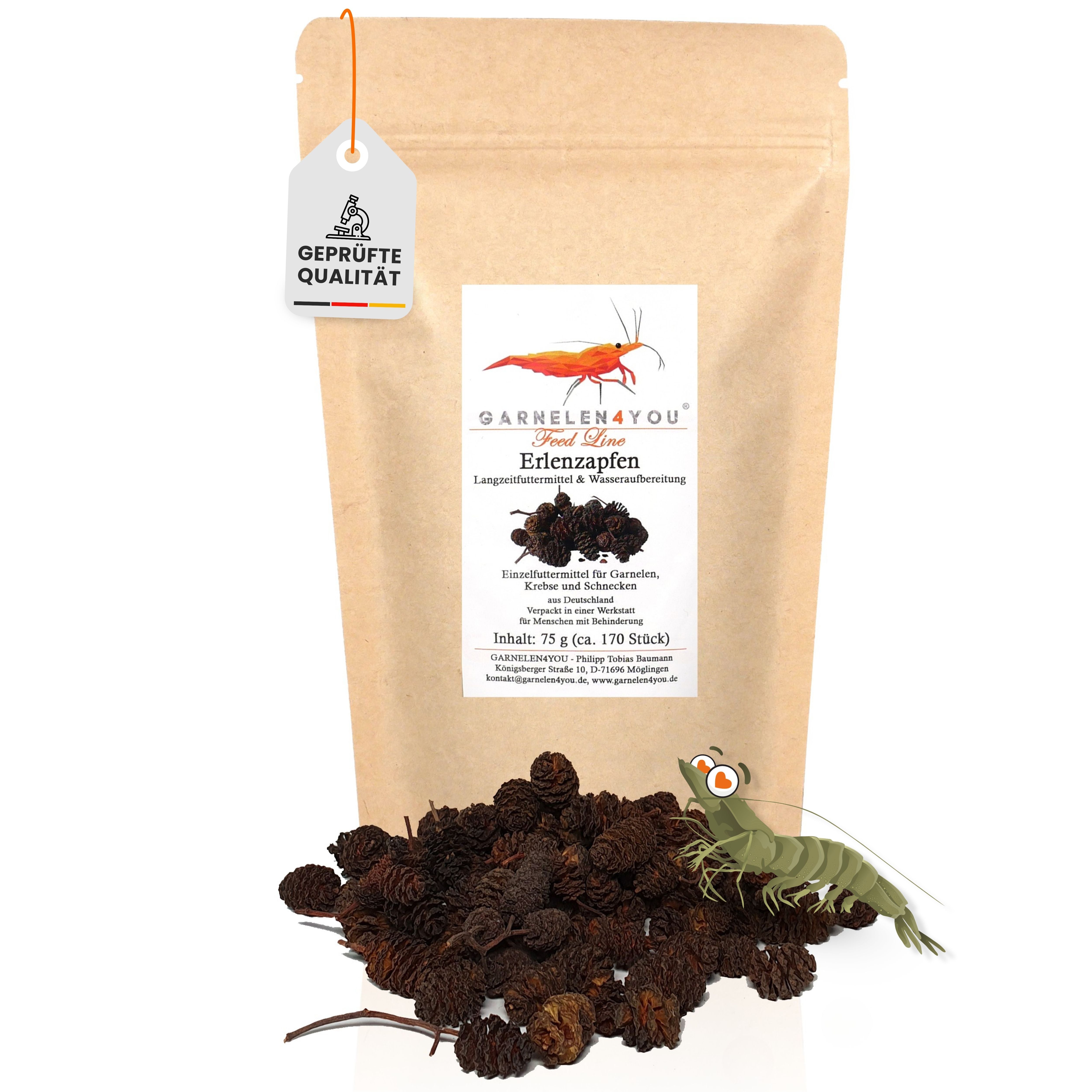 GARNELEN4YOU® Alder Cones 75g