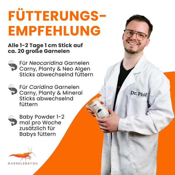 GARNELEN4YOU® Probeset Hauptfutter | Premium Garnelenfutter