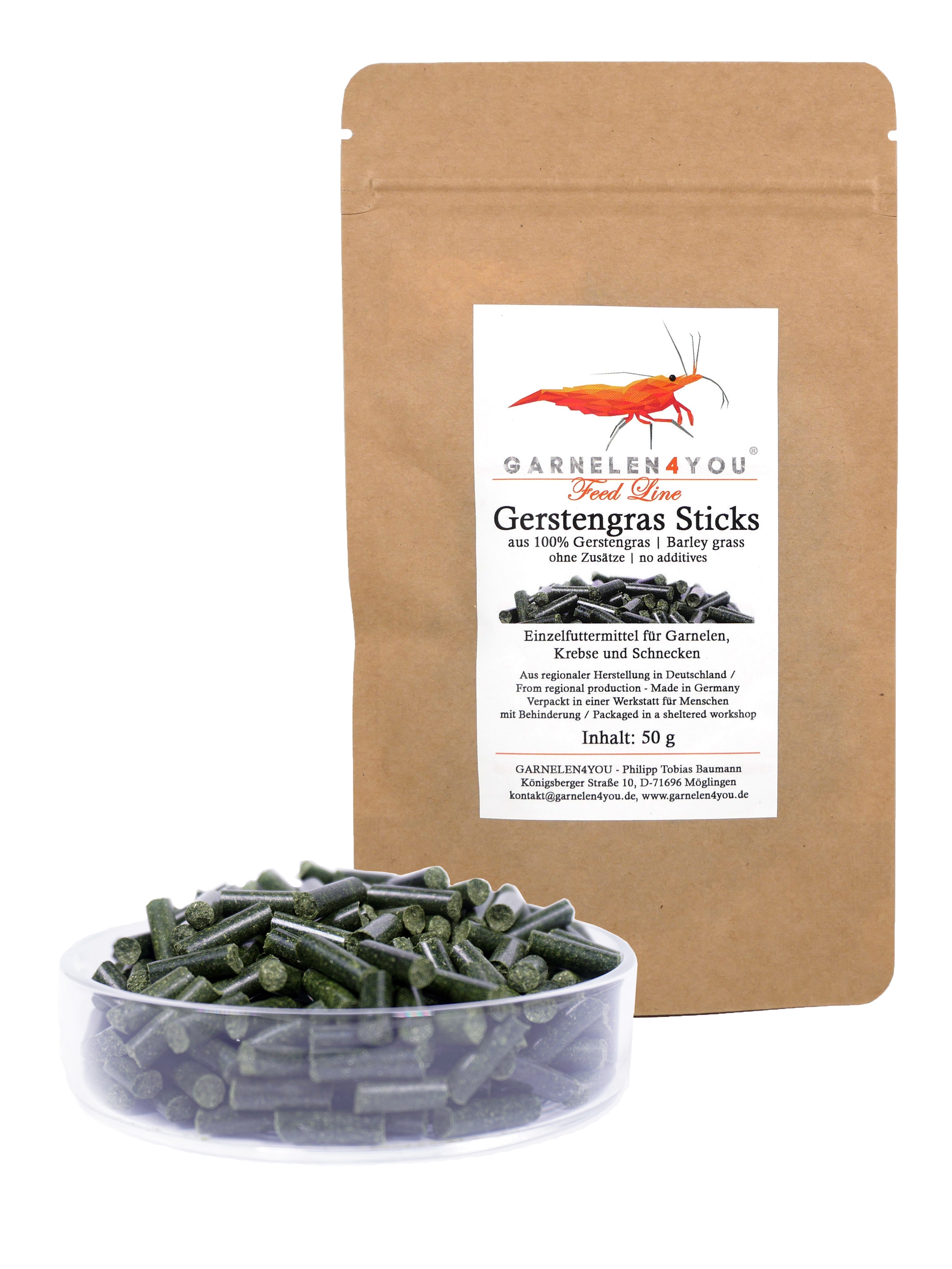 GARNELEN4YOU® Barley Grass Sticks