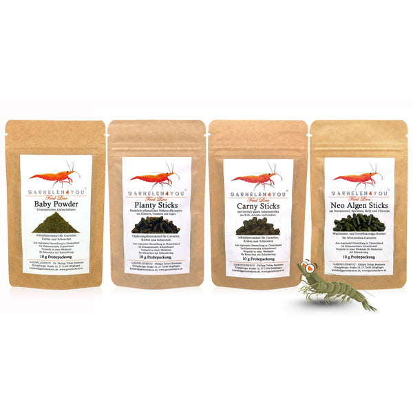GARNELEN4YOU® Probeset Hauptfutter | Premium Garnelenfutter