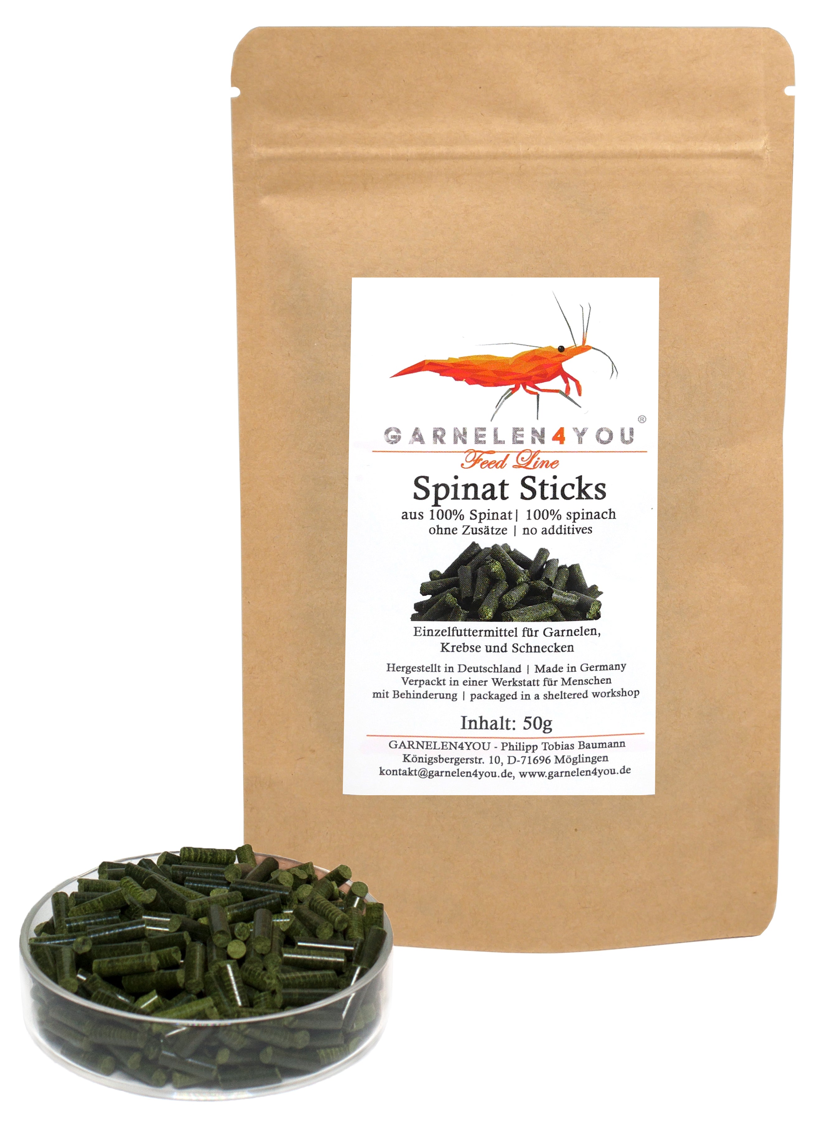 GARNELEN4YOU® Spinach Sticks
